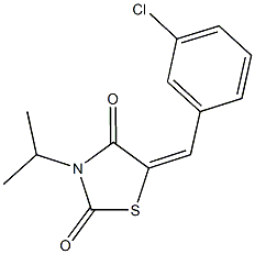 5-(3-chlorobenzylidene)-3-isopropyl-1,3-thiazolidine-2,4-dione