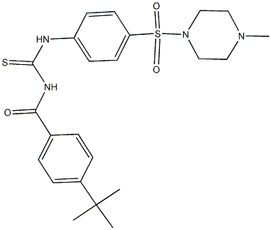 N-(4-tert-butylbenzoyl)-N'-{4-[(4-methyl-1-piperazinyl)sulfonyl]phenyl}thiourea