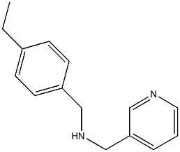 N-(4-ethylbenzyl)-N-(3-pyridinylmethyl)amine Structure