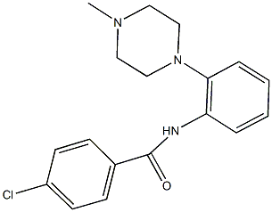 4-chloro-N-[2-(4-methyl-1-piperazinyl)phenyl]benzamide