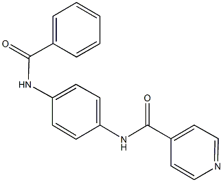 N-[4-(benzoylamino)phenyl]isonicotinamide,,结构式