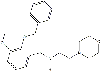 N-[2-(benzyloxy)-3-methoxybenzyl]-N-[2-(4-morpholinyl)ethyl]amine,,结构式