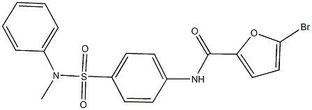 5-bromo-N-{4-[(methylanilino)sulfonyl]phenyl}-2-furamide Structure