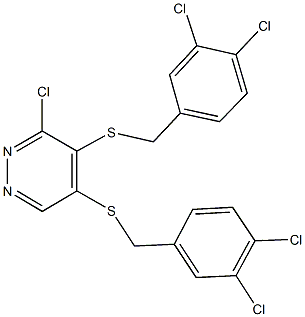 3-chloro-4,5-bis[(3,4-dichlorobenzyl)sulfanyl]pyridazine