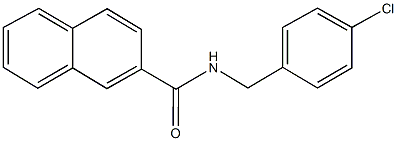 N-(4-chlorobenzyl)-2-naphthamide 结构式