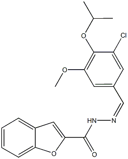  N'-(3-chloro-4-isopropoxy-5-methoxybenzylidene)-1-benzofuran-2-carbohydrazide