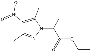 ethyl 2-{4-nitro-3,5-dimethyl-1H-pyrazol-1-yl}propanoate Structure