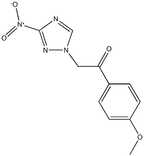 2-{3-nitro-1H-1,2,4-triazol-1-yl}-1-(4-methoxyphenyl)ethanone Structure