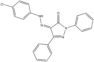 1,3-diphenyl-1H-pyrazole-4,5-dione 4-[(4-chlorophenyl)hydrazone]