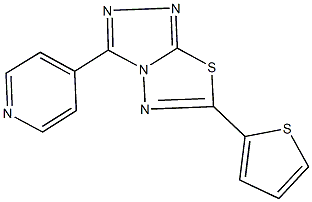 3-(4-pyridinyl)-6-(2-thienyl)[1,2,4]triazolo[3,4-b][1,3,4]thiadiazole Structure