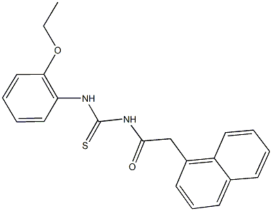N-(2-ethoxyphenyl)-N'-(1-naphthylacetyl)thiourea Struktur