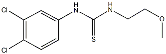 N-(3,4-dichlorophenyl)-N'-(2-methoxyethyl)thiourea Structure