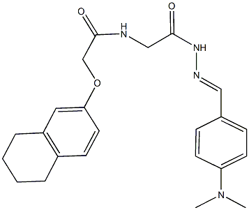 N-(2-{2-[4-(dimethylamino)benzylidene]hydrazino}-2-oxoethyl)-2-(5,6,7,8-tetrahydro-2-naphthalenyloxy)acetamide