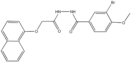 N'-(3-bromo-4-methoxybenzoyl)-2-(1-naphthyloxy)acetohydrazide