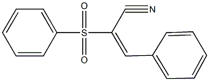 3-phenyl-2-(phenylsulfonyl)acrylonitrile Structure