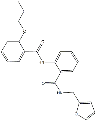 N-(2-furylmethyl)-2-[(2-propoxybenzoyl)amino]benzamide Structure
