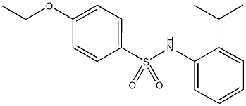 4-ethoxy-N-(2-isopropylphenyl)benzenesulfonamide 结构式