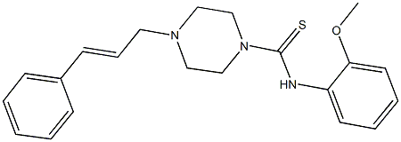 4-cinnamyl-N-(2-methoxyphenyl)-1-piperazinecarbothioamide