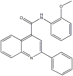 N-(2-methoxyphenyl)-2-phenyl-4-quinolinecarboxamide Structure