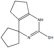 4',5',6',7'-tetrahydrospiro(cyclopenta-1,4'-[1'H]-cyclopenta[d]pyrimidine)-2'-thiol,,结构式