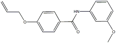 4-(allyloxy)-N-(3-methoxyphenyl)benzamide Struktur