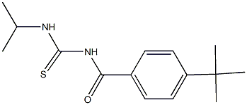 N-(4-tert-butylbenzoyl)-N'-isopropylthiourea,,结构式