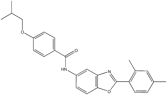 N-[2-(2,4-dimethylphenyl)-1,3-benzoxazol-5-yl]-4-isobutoxybenzamide