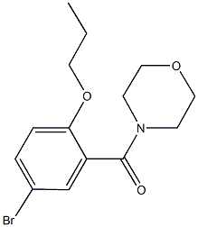 4-bromo-2-(4-morpholinylcarbonyl)phenyl propyl ether|