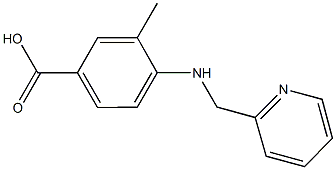 3-methyl-4-[(2-pyridinylmethyl)amino]benzoic acid Structure