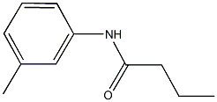 N-(3-methylphenyl)butanamide Struktur