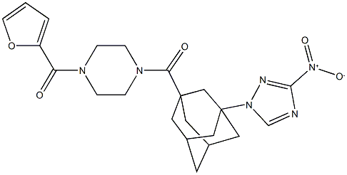  1-(2-furoyl)-4-[(3-{3-nitro-1H-1,2,4-triazol-1-yl}-1-adamantyl)carbonyl]piperazine