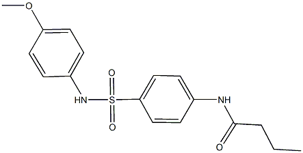 N-{4-[(4-methoxyanilino)sulfonyl]phenyl}butanamide