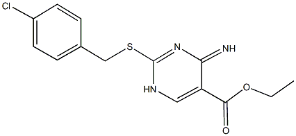 ethyl 2-[(4-chlorobenzyl)sulfanyl]-4-imino-1,4-dihydro-5-pyrimidinecarboxylate