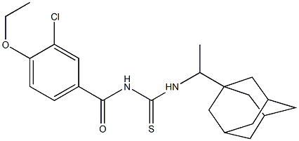  N-[1-(1-adamantyl)ethyl]-N'-(3-chloro-4-ethoxybenzoyl)thiourea