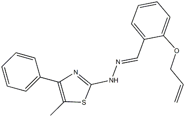2-(allyloxy)benzaldehyde (5-methyl-4-phenyl-1,3-thiazol-2-yl)hydrazone Structure