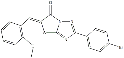 2-(4-bromophenyl)-5-(2-methoxybenzylidene)[1,3]thiazolo[3,2-b][1,2,4]triazol-6(5H)-one