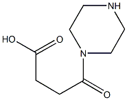 4-oxo-4-(1-piperazinyl)butanoic acid Structure