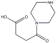 4-oxo-4-(1-piperazinyl)butanoic acid Struktur