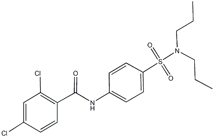 2,4-dichloro-N-{4-[(dipropylamino)sulfonyl]phenyl}benzamide Structure