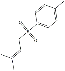 1-methyl-4-[(3-methyl-2-butenyl)sulfonyl]benzene Structure