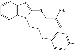 2-({1-[2-(4-methylphenoxy)ethyl]-1H-benzimidazol-2-yl}sulfanyl)acetamide