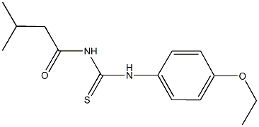 N-(4-ethoxyphenyl)-N'-(3-methylbutanoyl)thiourea Structure