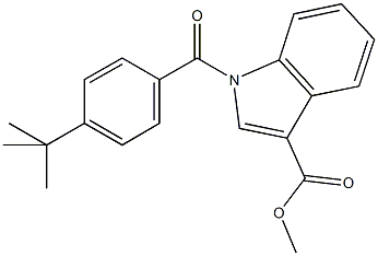 methyl 1-(4-tert-butylbenzoyl)-1H-indole-3-carboxylate Structure