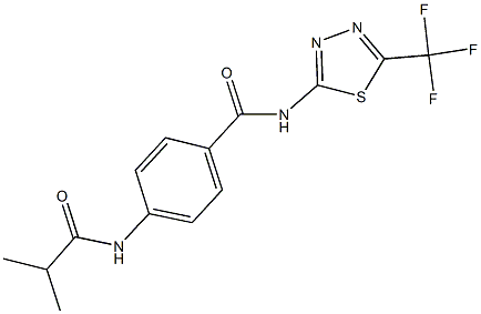 4-(isobutyrylamino)-N-[5-(trifluoromethyl)-1,3,4-thiadiazol-2-yl]benzamide