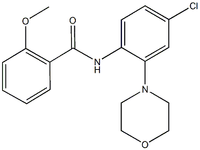 N-[4-chloro-2-(4-morpholinyl)phenyl]-2-methoxybenzamide