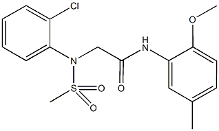 2-[2-chloro(methylsulfonyl)anilino]-N-(2-methoxy-5-methylphenyl)acetamide|