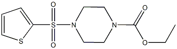 ethyl 4-(2-thienylsulfonyl)-1-piperazinecarboxylate Structure