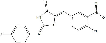 5-{4-chloro-3-nitrobenzylidene}-2-[(4-fluorophenyl)imino]-1,3-thiazolidin-4-one