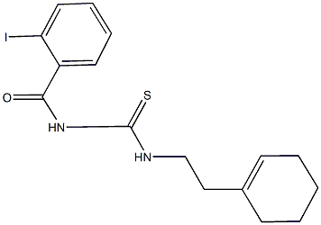  N-[2-(1-cyclohexen-1-yl)ethyl]-N'-(2-iodobenzoyl)thiourea