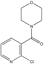 4-[(2-chloro-3-pyridinyl)carbonyl]morpholine 化学構造式